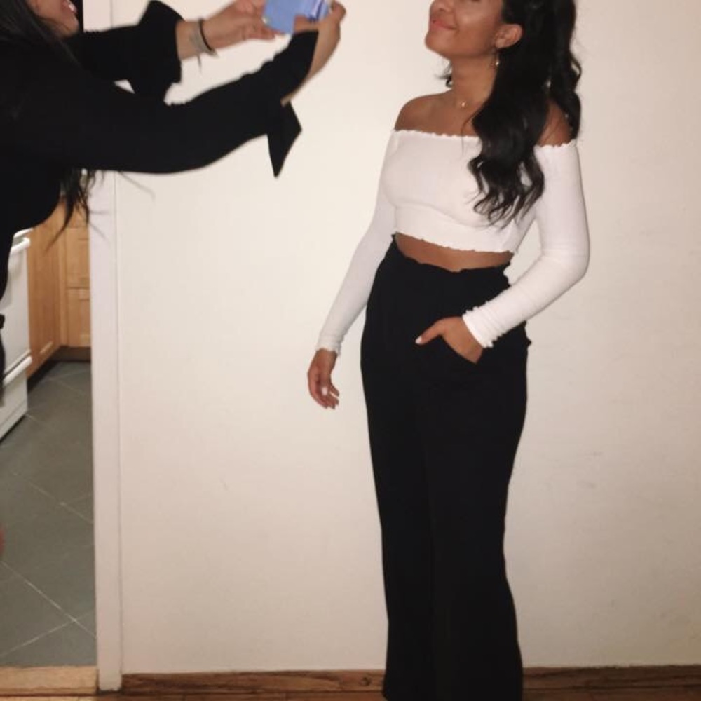 Black flowy pants